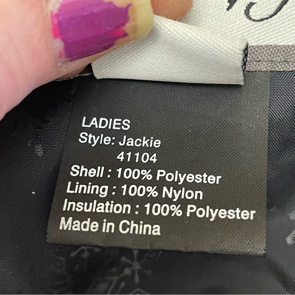 Vintage Obermeyer women’s size 12 Northern Lights Ski Jacket Jackie faux fur - Picture 8 of 15